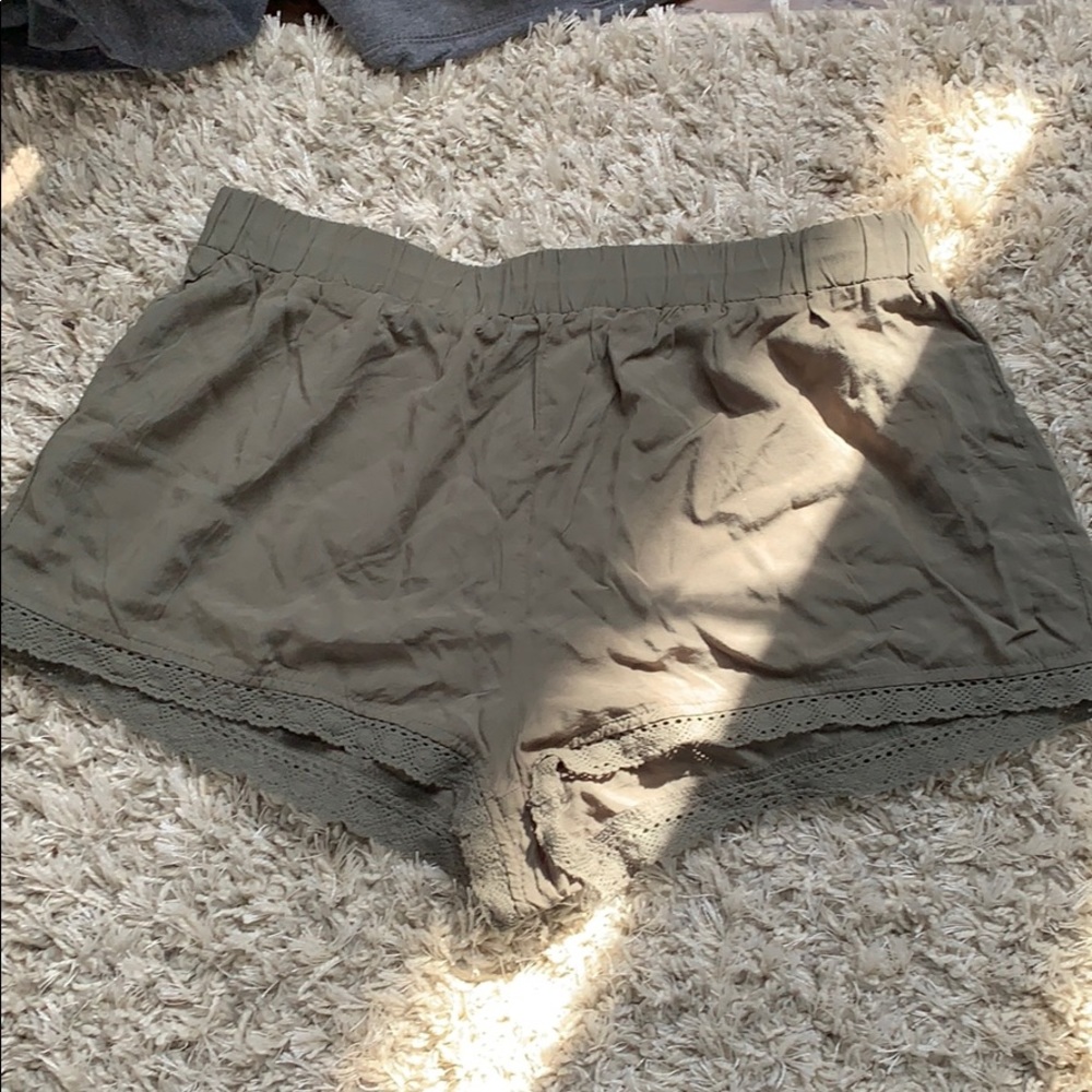 green shorts
